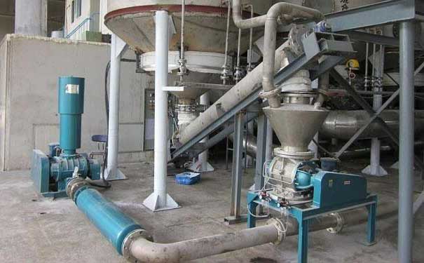 氣力輸送羅茨風(fēng)機旋轉(zhuǎn)供料器使用中